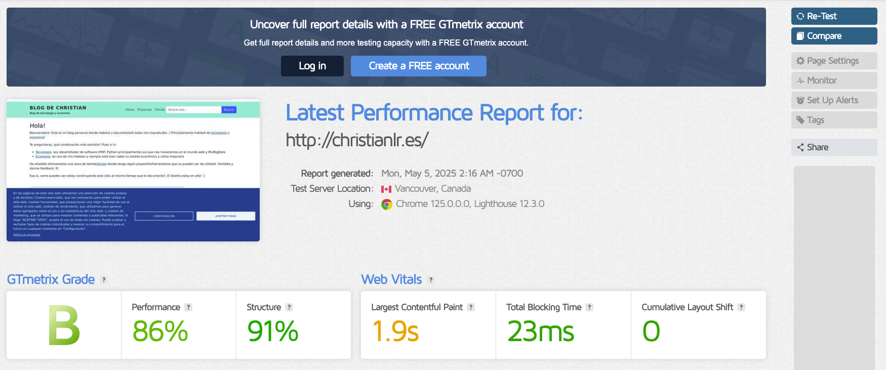 Seo status