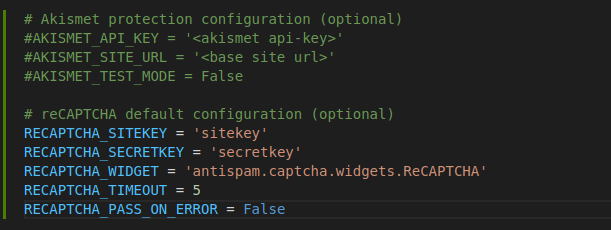 Configuración servicios