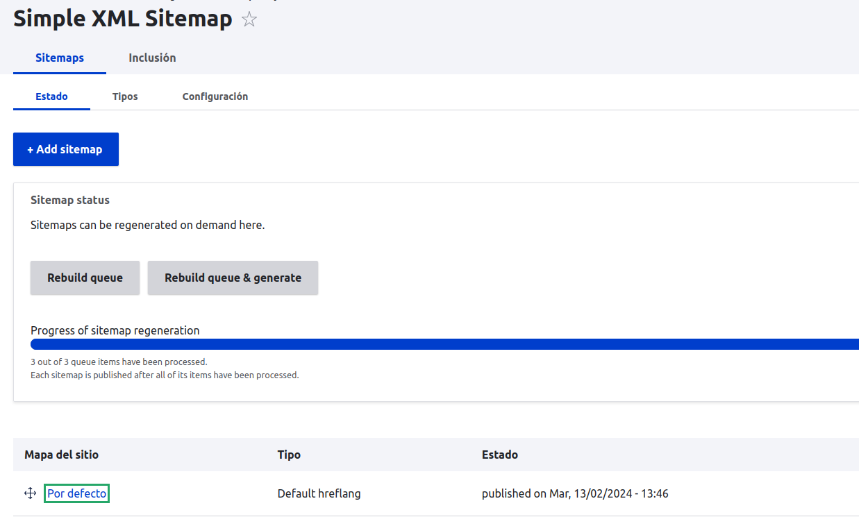 Imagen2: General el sitemap dle sitio